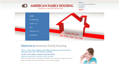 Desktop Screenshot of americanfamilyhousing.net